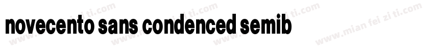 novecento sans condenced semibold字体转换